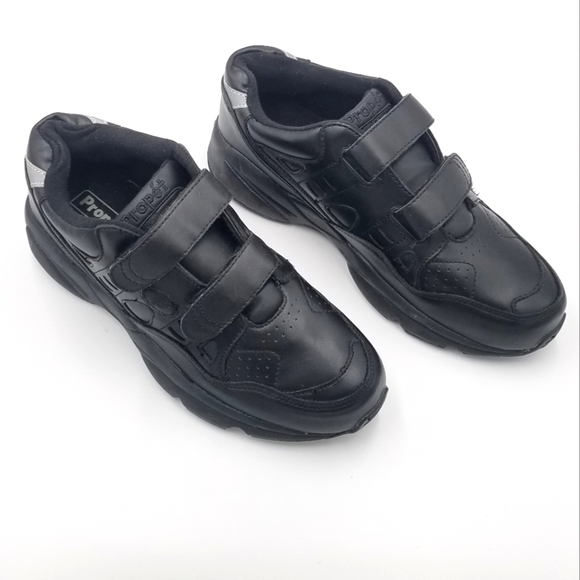 Propet Other - Propet Stability Walker Black Leather Sneaker Shoe 7.5 Men